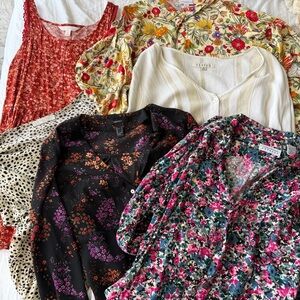 Floral and Patterned Women's Tops Collection